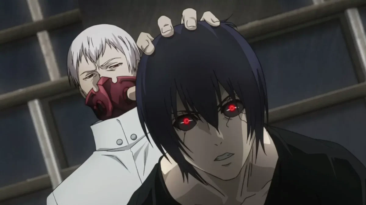 Момент из трейлера аниме Токийский гуль